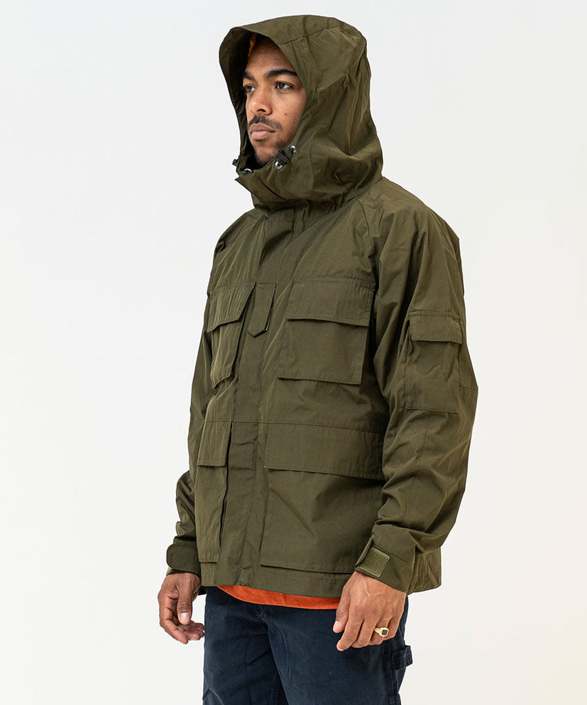Bdu Hooded Waterproof Jacket - Olive-jackets-Stan Ray