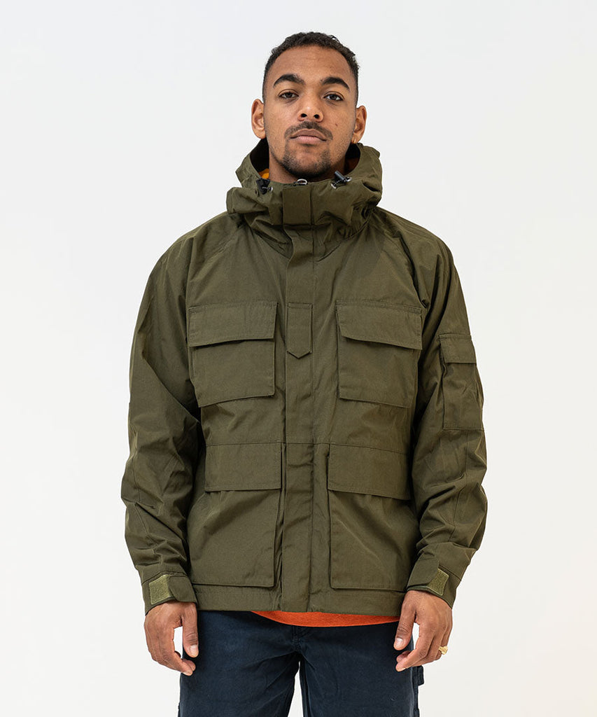 Bdu Hooded Waterproof Jacket - Olive-jackets-Stan Ray