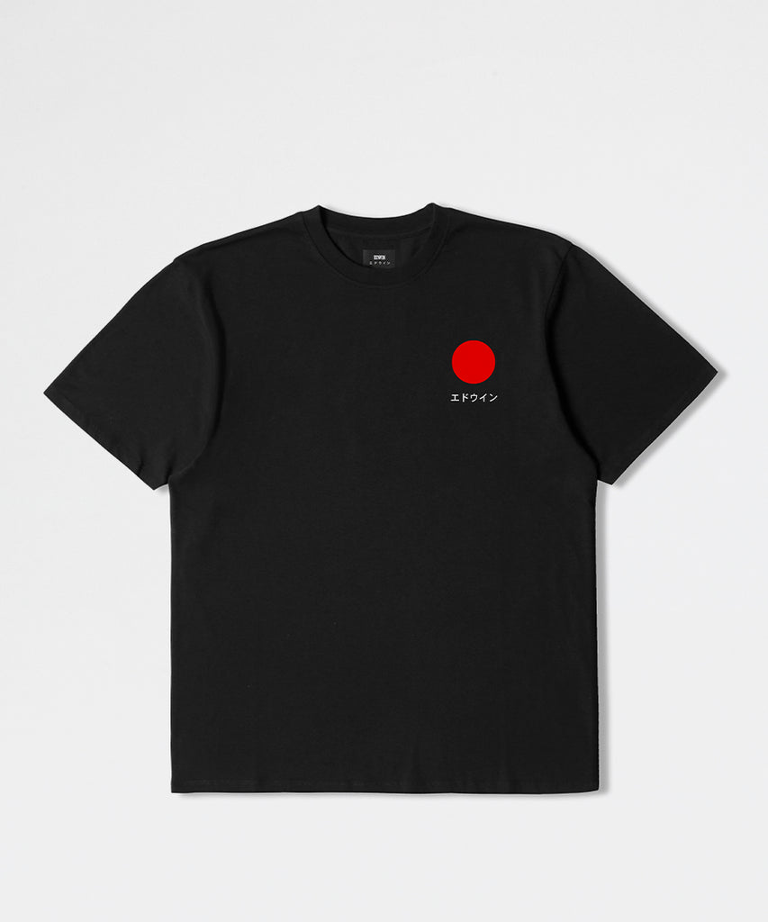 Japanese Sun TS - Single Jersey 100% Cotton 165g Black-Edwin Jeans-Packyard DK