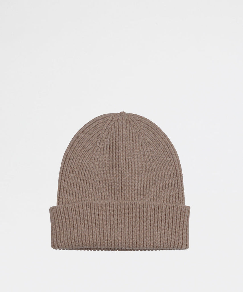 Merino Wool Beanie Warm Taupe-Colorful Standard-hats & scarves