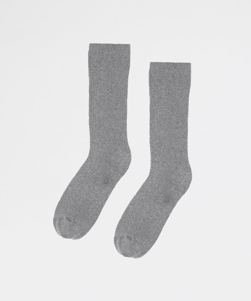 Classic Organic Sock Heather Grey-Colorful Standard-socks