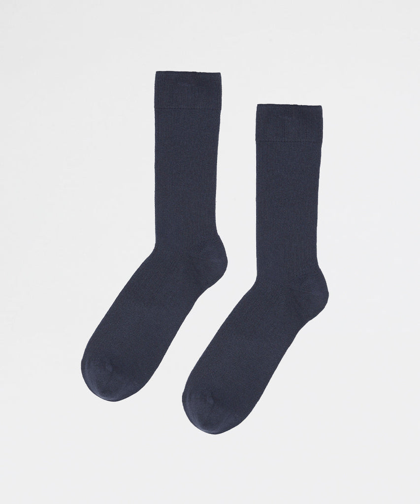 Classic Organic Sock Navy Blue-Colorful Standard-socks