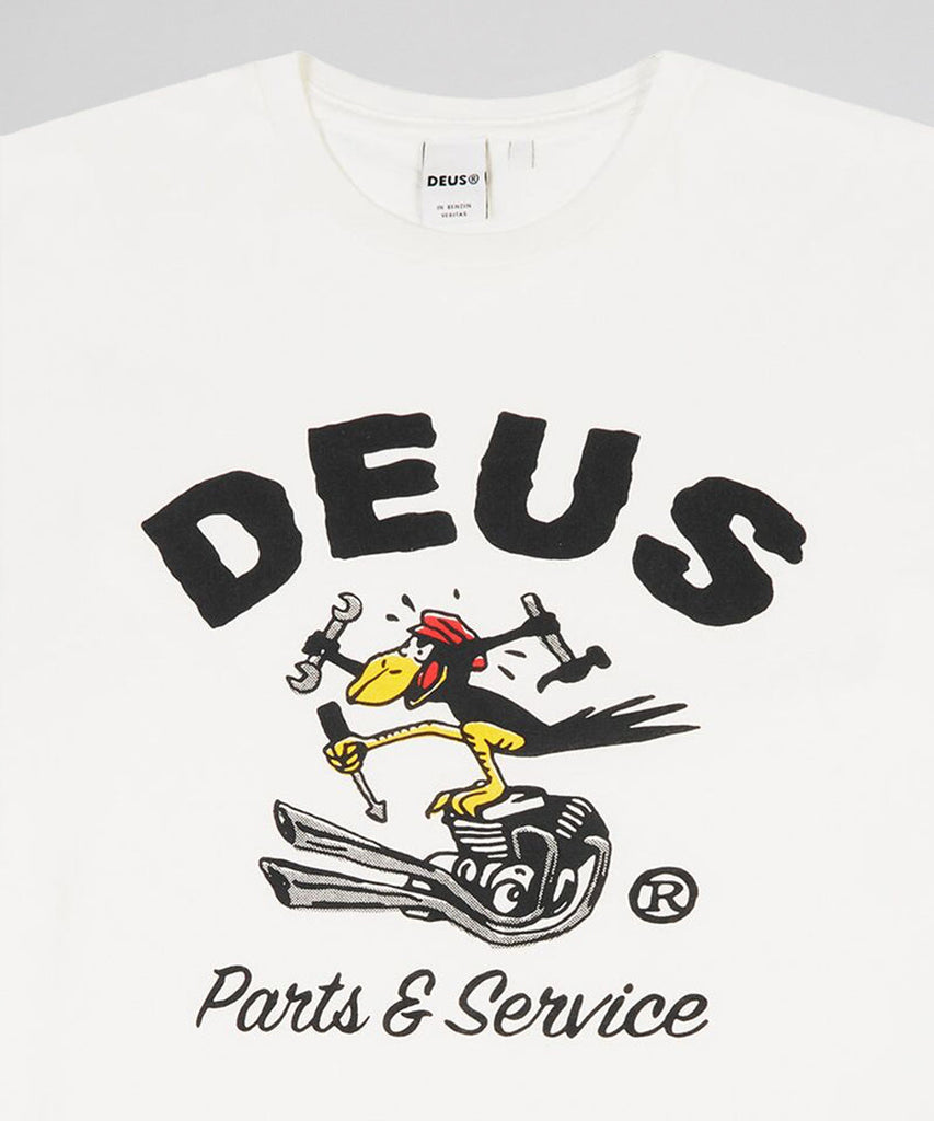 Deus Ex Machina Battery Tee Vintage White t-shirts