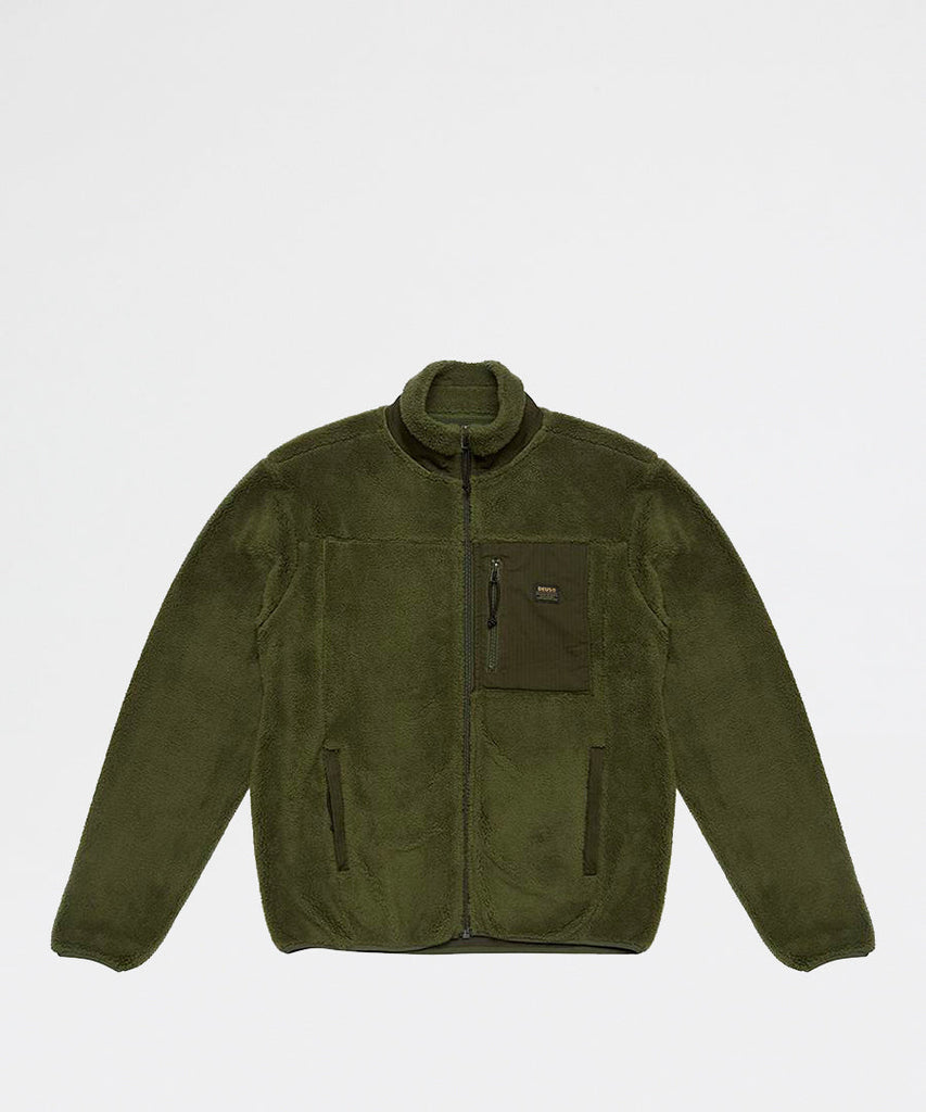 Deus Ex Machina Fletcher Fleece Jacket Forest Green jackets