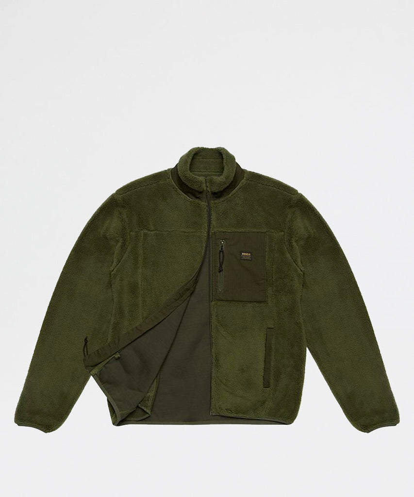 Deus Ex Machina Fletcher Fleece Jacket Forest Green jackets