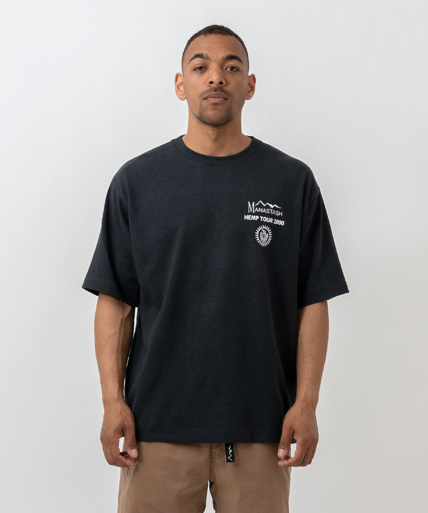 Hemp Tee Tour - Black-Manastash-Packyard DK