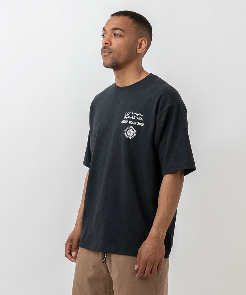 Hemp Tee Tour - Black-Manastash-Packyard DK