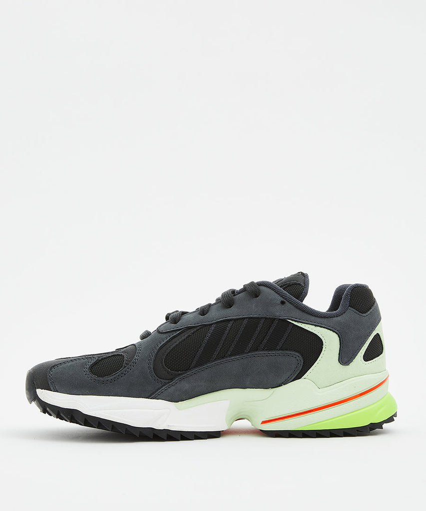 adidas Originals Yung-1 Trail Carbon Core Black Glow Green sneakers