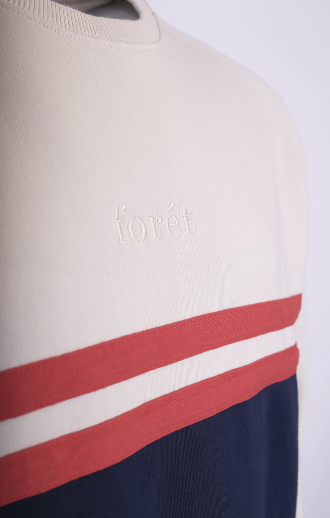 forét Escape Sweatshirt Off White Red UDSOLGT