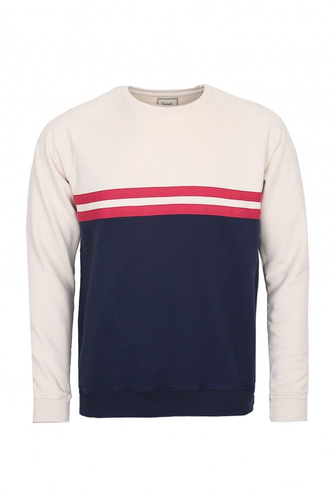 forét Escape Sweatshirt Off White Red UDSOLGT