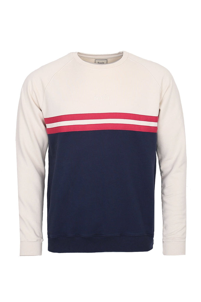 forét Escape Sweatshirt Off White Red UDSOLGT