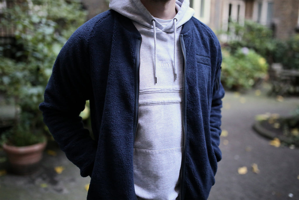 forét Space Hoodie Light Grey Melange UDSOLGT