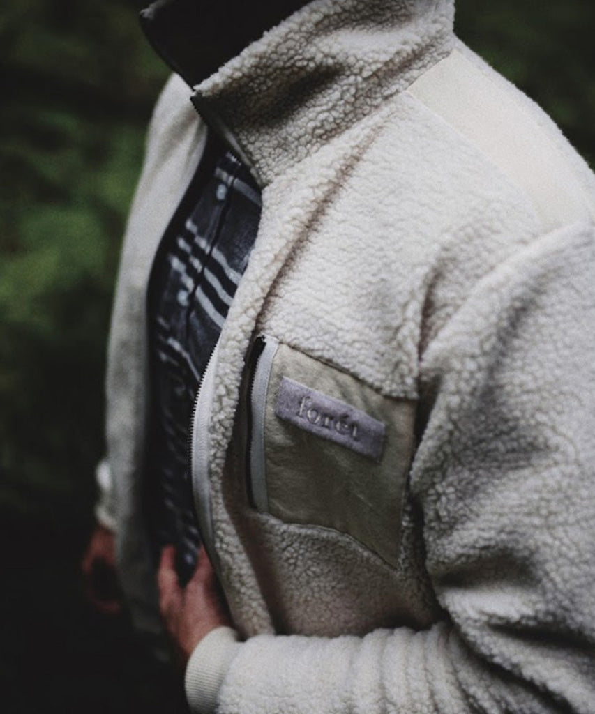forét Wolf Fleece Cream jackets