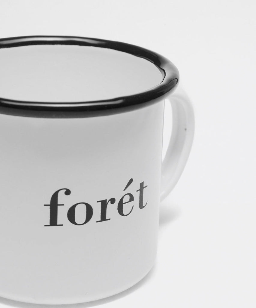 BEAN ENAMEL MUG - WHITE-Forét-Packyard DK