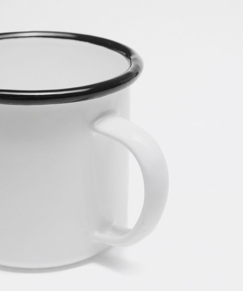 BEAN ENAMEL MUG - WHITE-Forét-Packyard DK