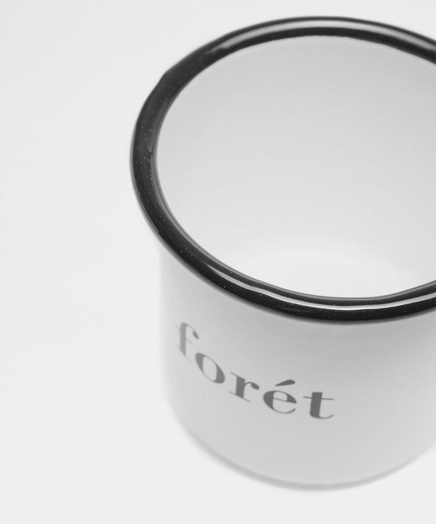 BEAN ENAMEL MUG - WHITE-Forét-Packyard DK