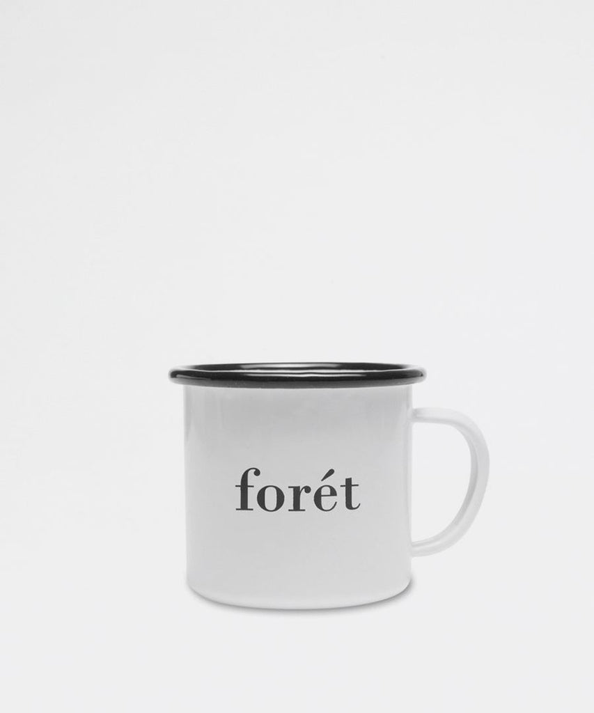 BEAN ENAMEL MUG - WHITE-Forét-Packyard DK