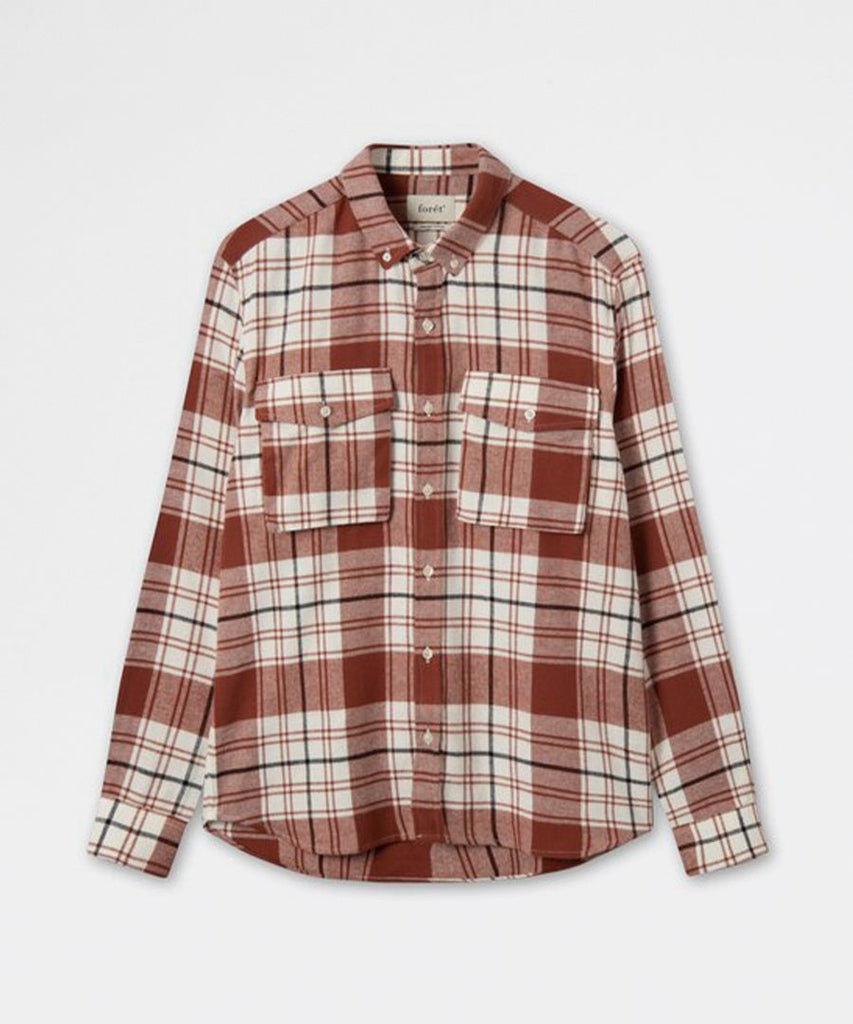 ALASKA SHIRT - BURNT RED-Forét