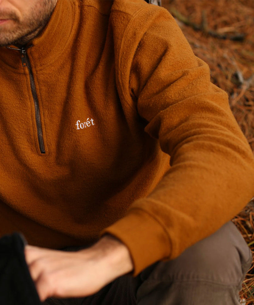 MOTION HALF ZIP - RUBBER-Forét