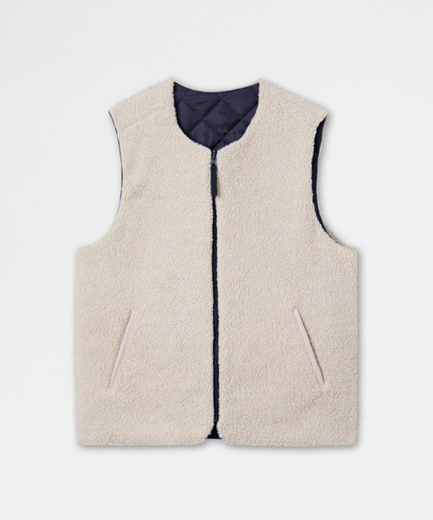Reflect Reversible Fleece Vest - Navy-Forét-Packyard DK
