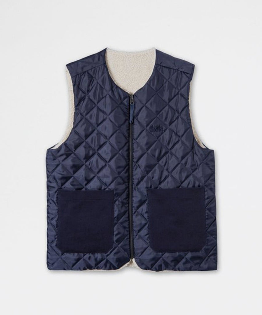 Reflect Reversible Fleece Vest - Navy-Forét-Packyard DK