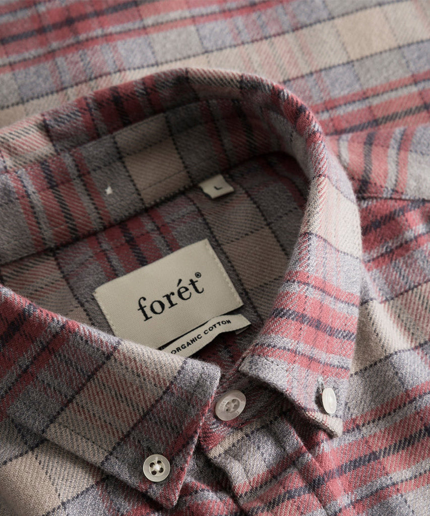 Reed Shirt - Burnt Red Check-Forét-shirts