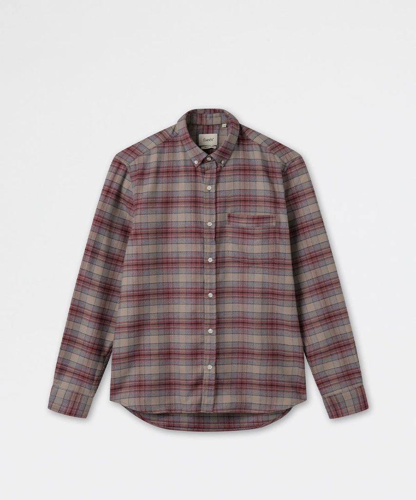 Reed Shirt - Burnt Red Check-Forét-shirts