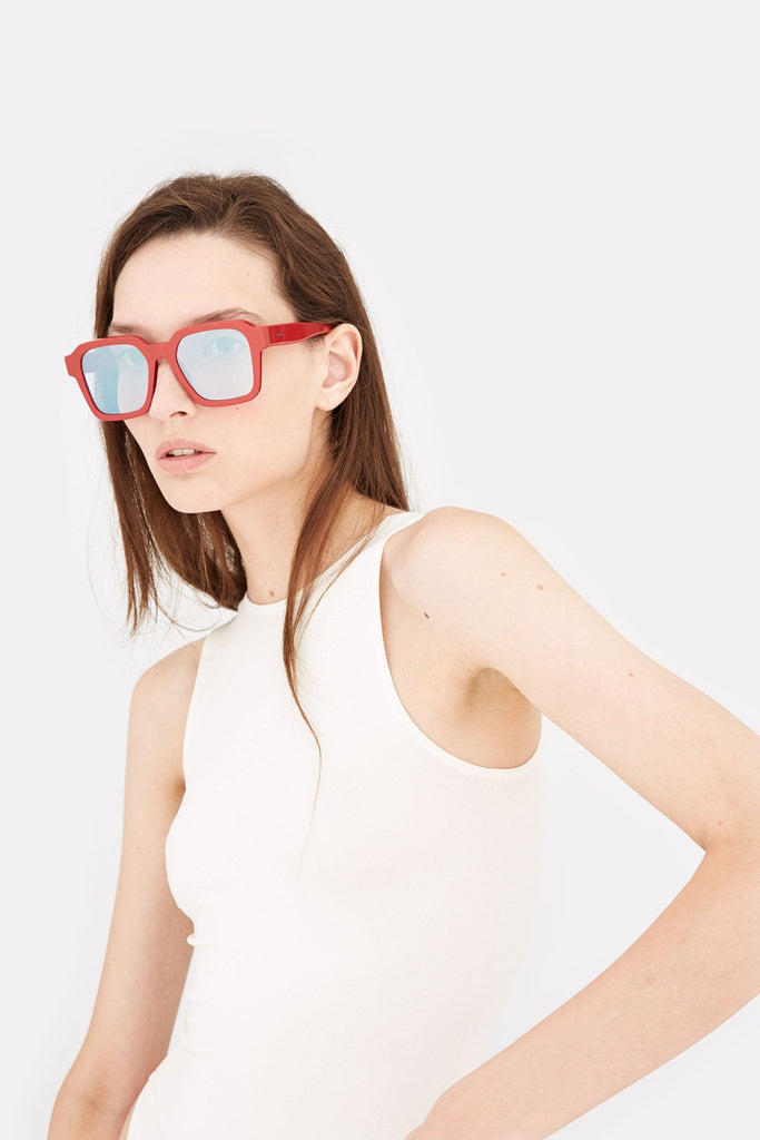 RETROSUPERFUTURE Vasto Deep Red - 53 sunglasses