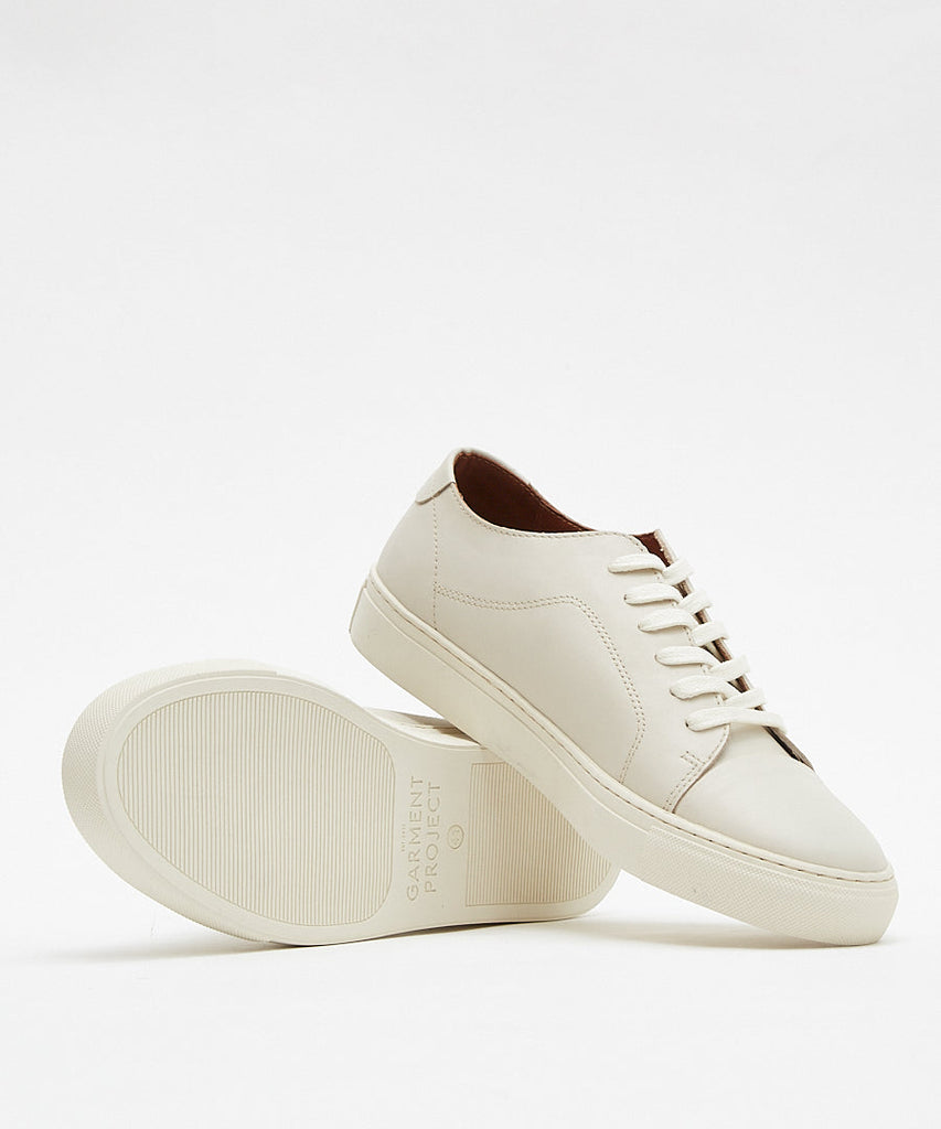 Garment Project Classic Lace - Off White Leather sneakers