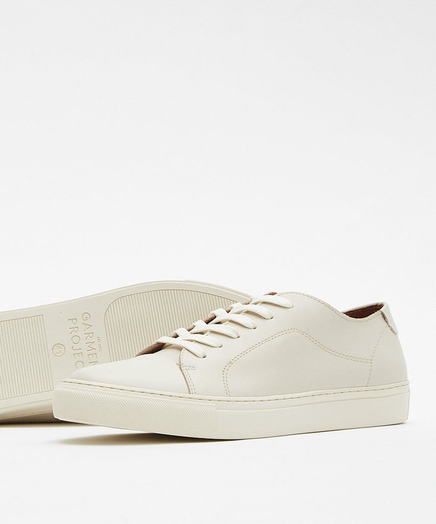 Garment Project Classic Lace - Off White Leather sneakers