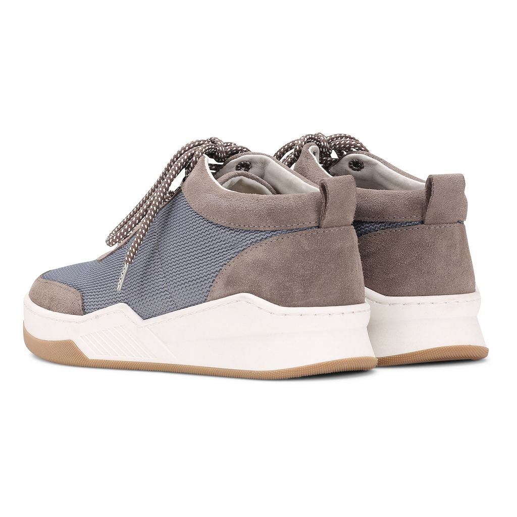 Garment Project Base Grey Nylon Suede sneakers