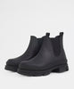 Irean Chelsea Black Rubberised Leather-Garment Project-Packyard DK