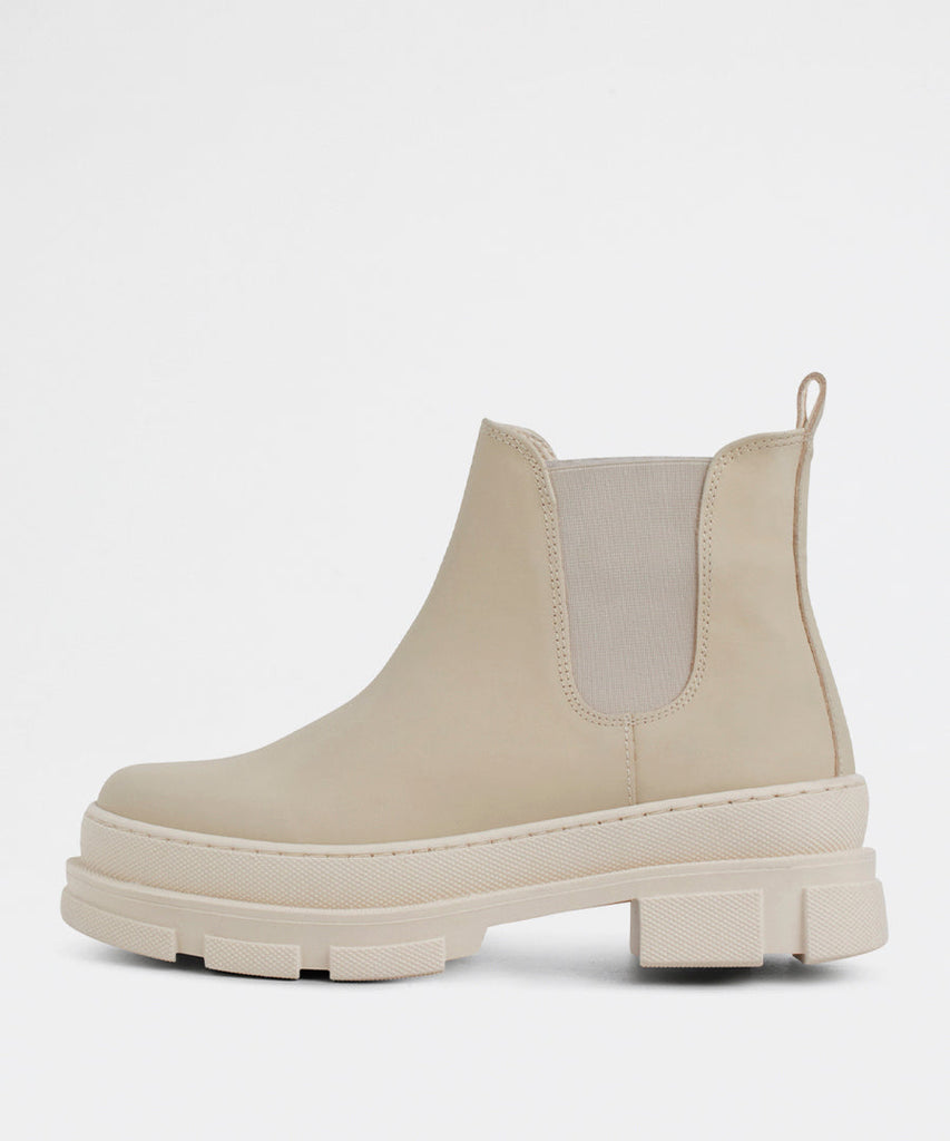 Irean Chelsea Off White Rubberised Leather-Garment Project-Packyard DK
