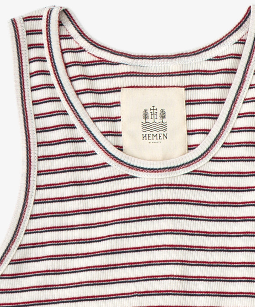 Hemen Biarritz Gari Stripe Natrual Red Mar underwear