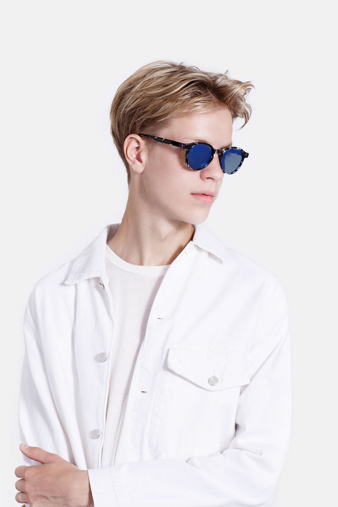 RETROSUPERFUTURE The Iconic Series Blue Mirror - 49 sunglasses