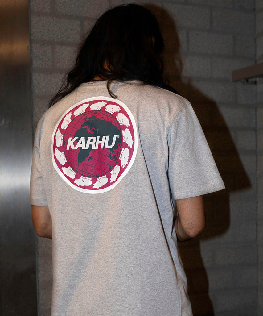 Worldwide T-Shirt Grey White