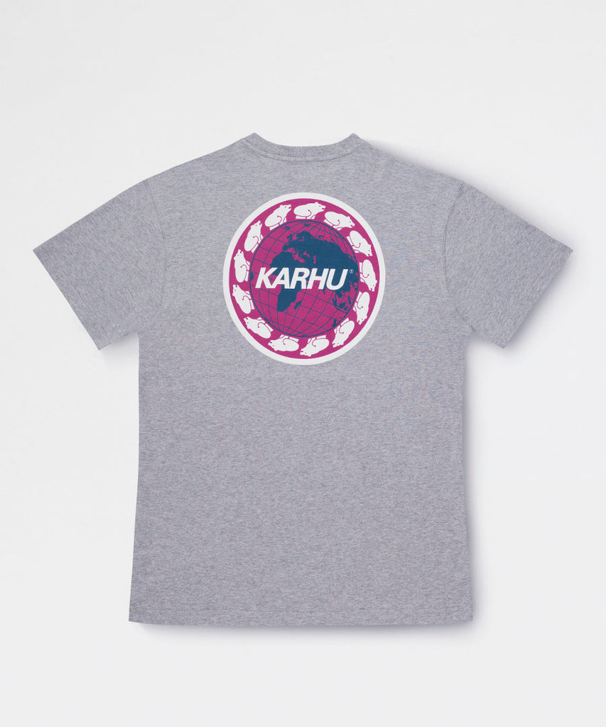 Worldwide T-Shirt Grey White