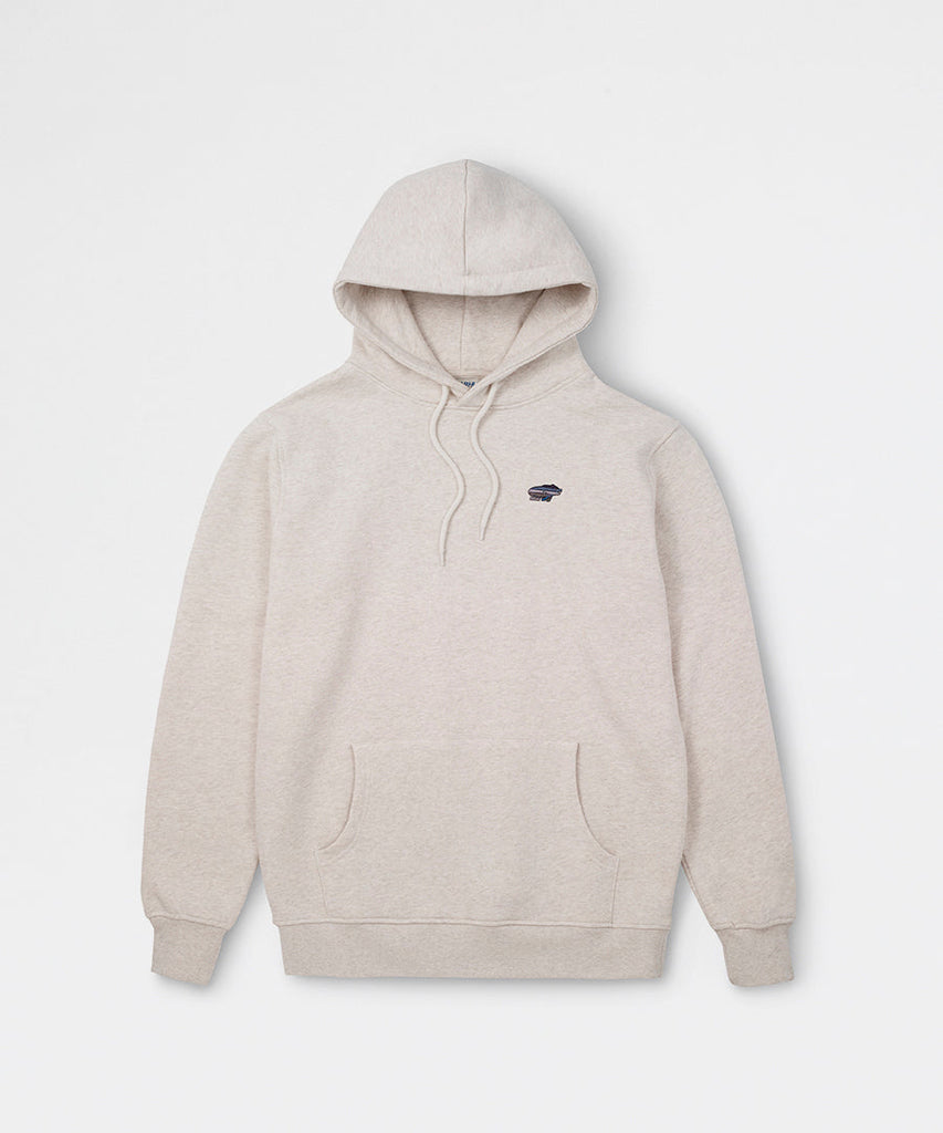 Team College Hoodie Oatmeal Melange Jet Black-Karhu-sweatshirts