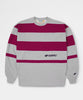 Uni Striped Sweatshirt Heather Grey Rhodondendron-Karhu-sweatshirts