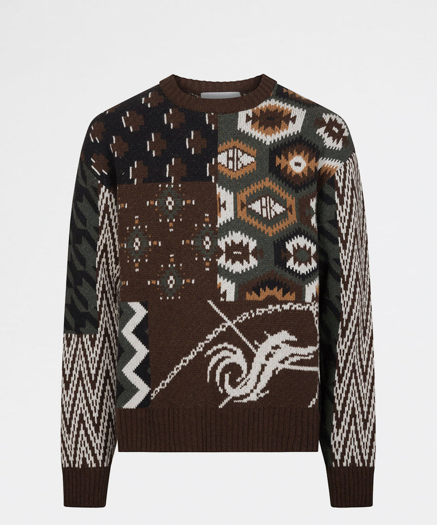 Bulky Vintage Knit Multi Colour-Han Kjøbenhavn-knitwear
