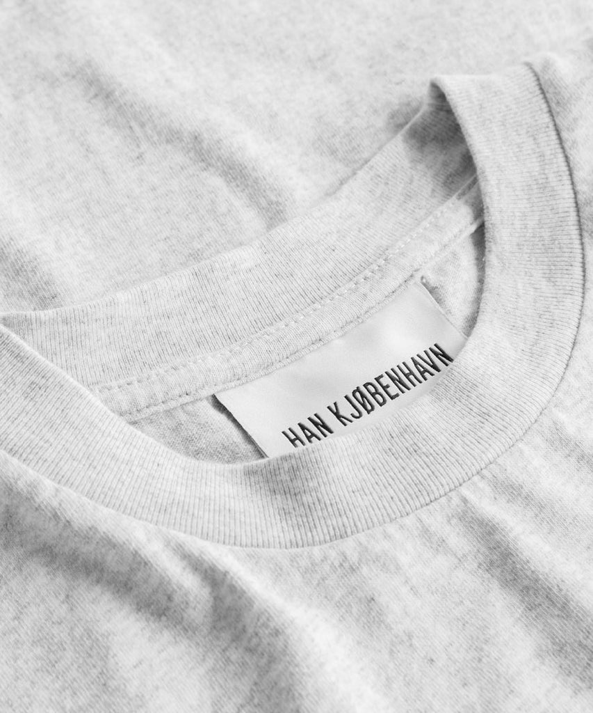 Artwork Tee Short Sleeve Grey Melange-Han Kjøbenhavn-Packyard DK