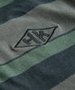 Boxy Tee Short Sleeve Dark Tonal Stripes-Han Kjøbenhavn-Packyard DK