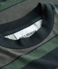 Boxy Tee Short Sleeve Dark Tonal Stripes-Han Kjøbenhavn-Packyard DK