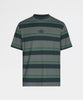 Boxy Tee Short Sleeve Dark Tonal Stripes-Han Kjøbenhavn-Packyard DK