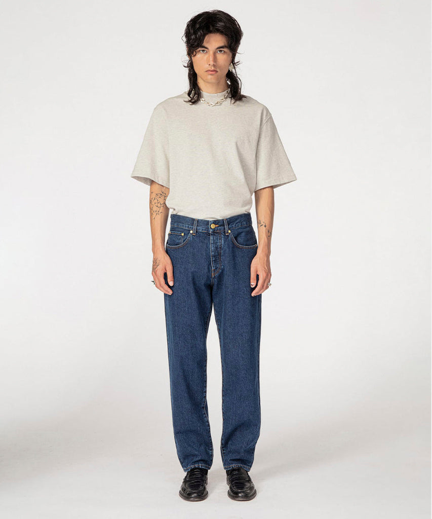 Relaxed Jeans Medium Blue-Han Kjøbenhavn-trousers