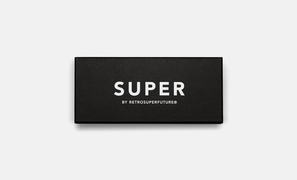 RETROSUPERFUTURE Duo-Lens Classic Silver Black sunglasses