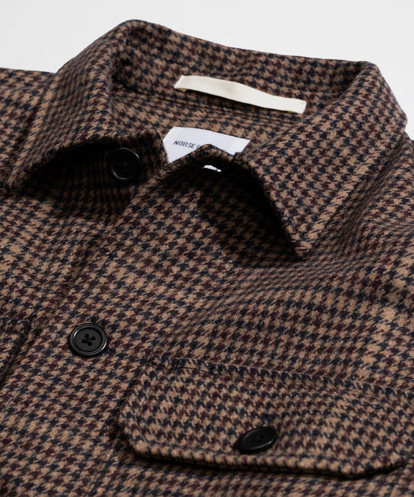 Kyle Wool Utility Khaki Check-Norse Projects-Packyard DK