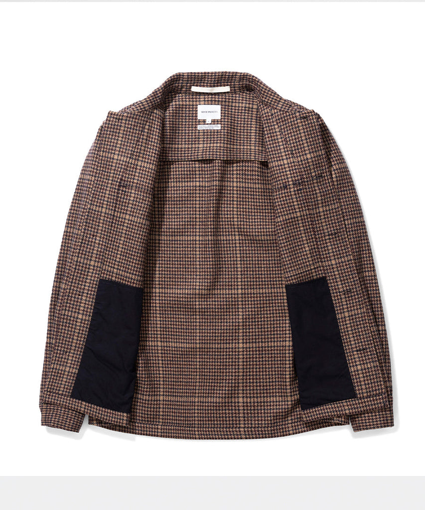Kyle Wool Utility Khaki Check-Norse Projects-Packyard DK