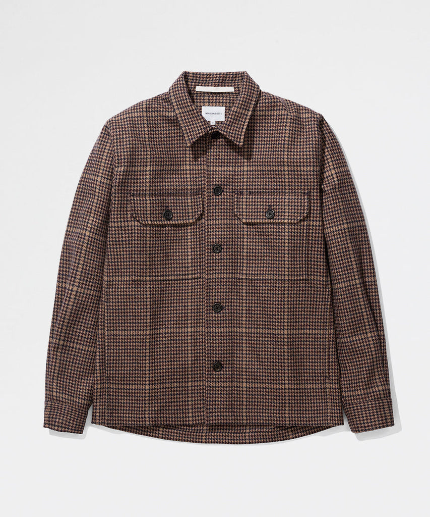 Kyle Wool Utility Khaki Check-Norse Projects-Packyard DK