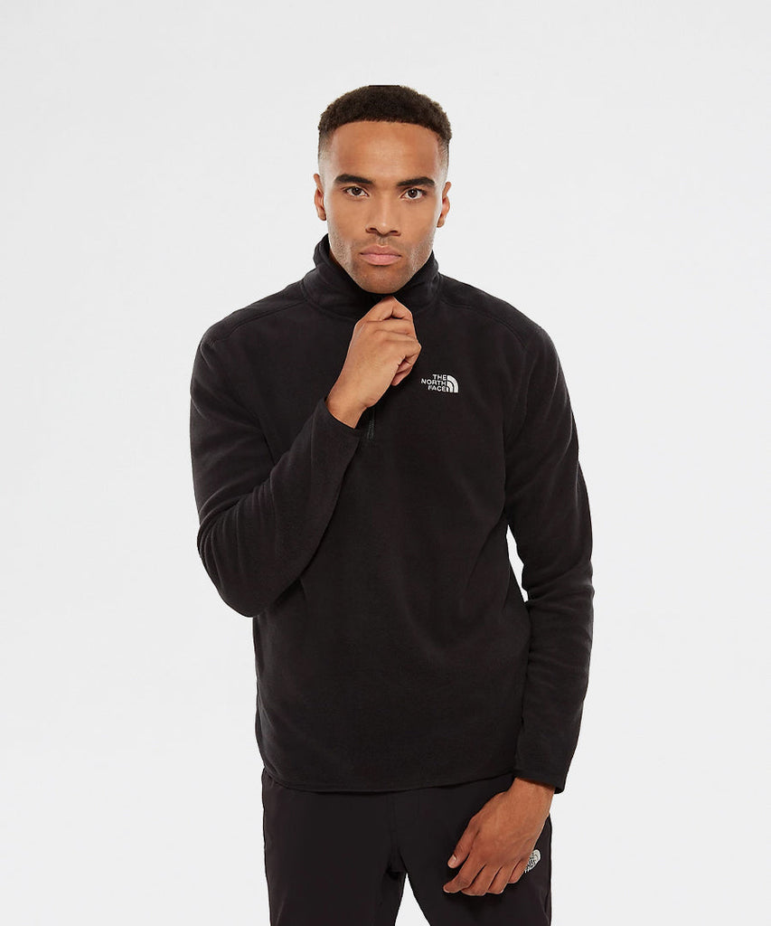 The North Face 100 GLACIER 1/4 ZIP TNF BLACK jackets